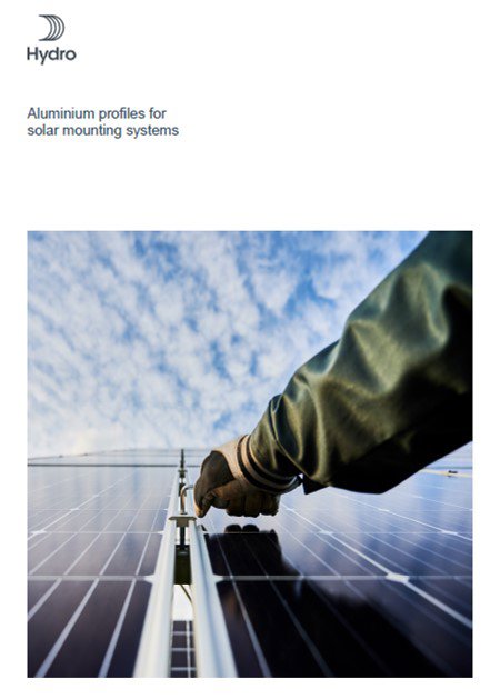 Aluminium profiles solar mounting system